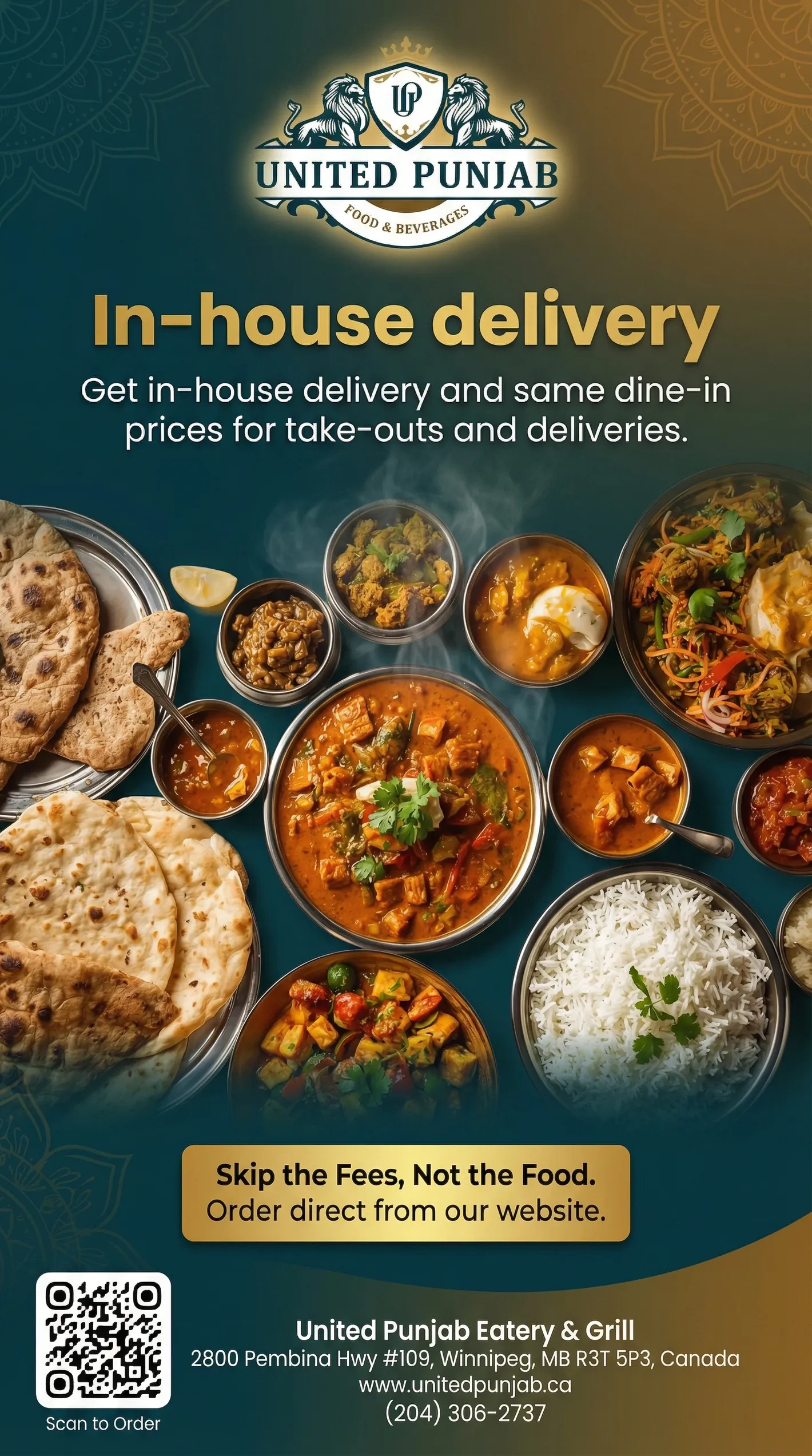 United Punjab Eatery & Grill Special Offer - Punjabi Food Winnipeg